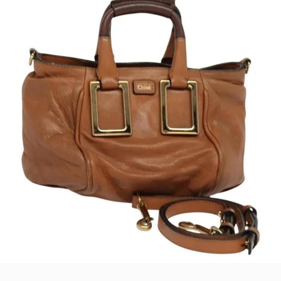 Brown Leather Chloe Bag With Shoulder Strap - Picture 3 of 13